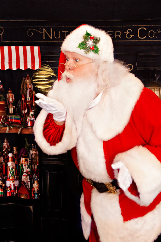 Santa Posing for Branding and Marketing